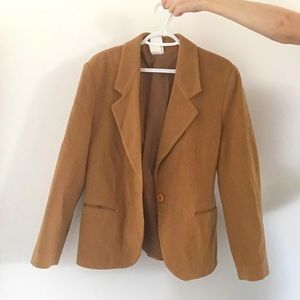 Tan soft camel coat/ blazer